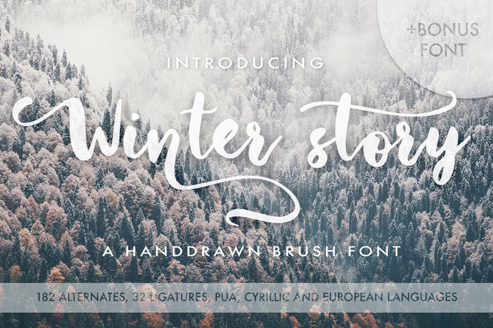 Шрифт Winter story